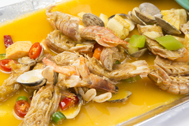 海鲜 餐厅 瓦罐 套餐 龙虾