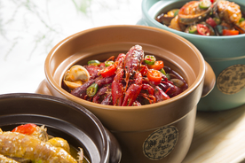 海鲜 餐厅 瓦罐 套餐 龙虾