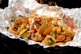 海鲜 餐厅 套餐 锡纸 快餐