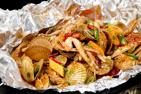 海鲜 餐厅 套餐 锡纸 快餐