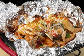 海鲜 餐厅 鲜火肴 套餐 锡纸