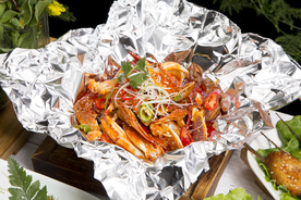海鲜 餐厅 鲜火肴 套餐 锡纸