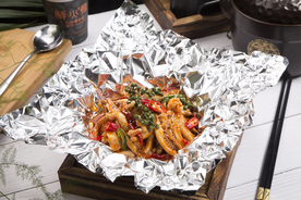 海鲜 餐厅 鲜火肴 套餐 锡纸