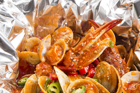 菜品 餐厅 鲜火肴 套餐 锡纸