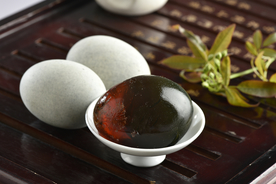 皮蛋松花蛋美食背景海报素材