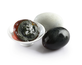 皮蛋松花蛋美食背景海报素材