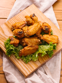 烤鸡翅美食食材背景海报素材