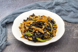 鱼香肉丝美食食材背景海报素材