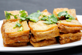 臭豆腐美食食材背景海报素材