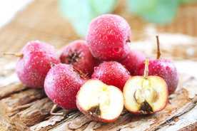 山楂果零食水果背景海报素材