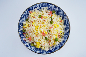 蛋炒饭美食食材背景海报素材