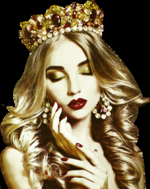 女孩  皇冠女人 红唇