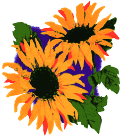 向日葵 网点 花  裁片