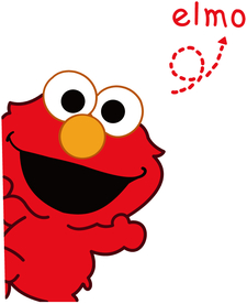 芝麻街  艾摩  裁片