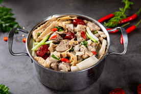 炖肉美食食材背景海报素材