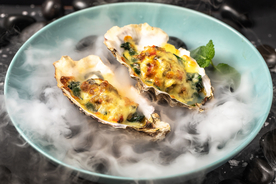 文蛤美食食材背景海报素材