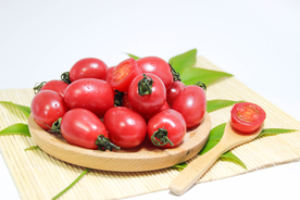 圣女果水果果实背景海报素材