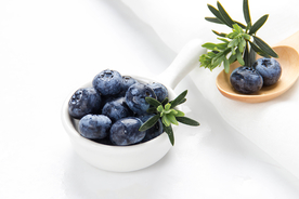 蓝莓水果果实背景海报素材