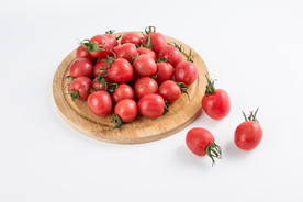 圣女果水果果实背景海报素材