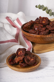 山楂零食休闲背景海报素材