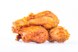 油炸鸡腿美食食材背景海报素材