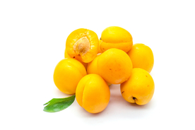 黄桃水果新鲜背景海报素材