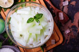 水晶凉粉食物食材背景海报素材