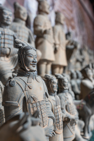 兵马俑建筑户外旅游旅行背景素材