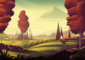 动漫卡通插画图案