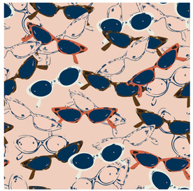 卡通眼镜背景图