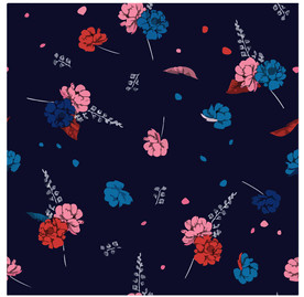 小清新花纹背景底纹图片