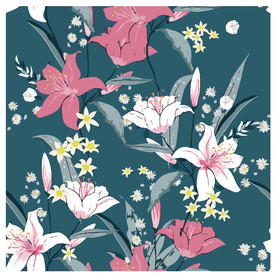 小清新花纹背景底纹图片