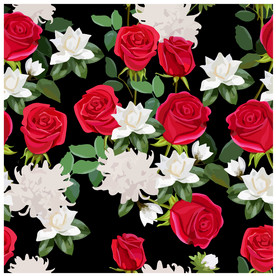 小清新花纹背景底纹图片