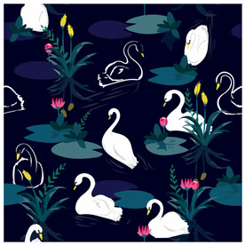 小清新花纹背景底纹图片