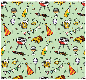 音乐啤酒背景花纹图片
