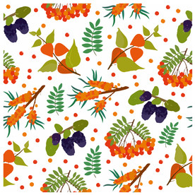 小清新拼色植物装饰背景底纹素材