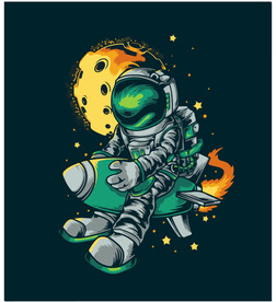 火箭宇航员图片