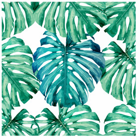 热带雨林龟背竹叶背景底纹