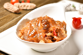 海蜇凉菜美食背景海报素材