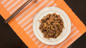 红烧鸡胗美食食材背景海报素材