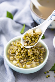 绿豆汤美食食材背景海报素材