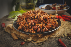 八角食材配料背景海报素材