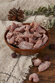 杨梅蜜饯零食背景海报素材