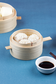 小笼包美食食材背景海报素材