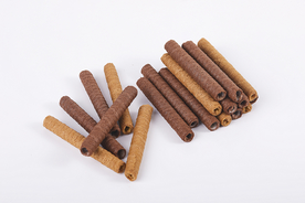 巧克力蛋卷点心背景海报素材