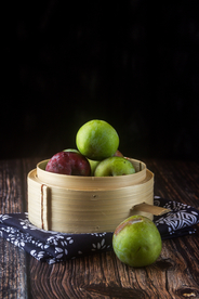 青苹果青梨水果背景海报素材