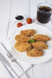 炸鸡翅零食美食背景海报素材