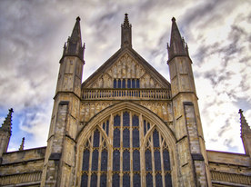 欧式古典教堂建筑物