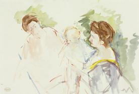 卡萨特古典人物油画