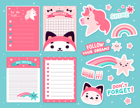 卡通便笺卡